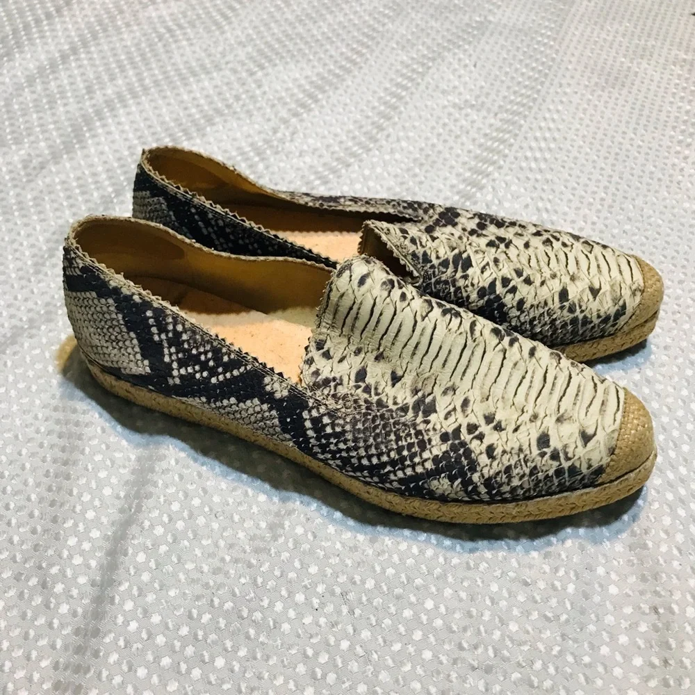 Stuart weitzman catalán snake espadrilles